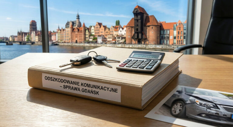 segregator w kancelarii z odszkodowaniami komunikacyjnymi