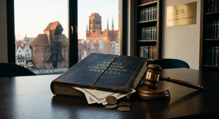 złamana księga symbolizująca podział w spółce